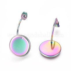 Poussoirs d'oreilles en acier inoxydable 304 avec placage ionique (IP)&nbsp;STAS-F232-05C-M