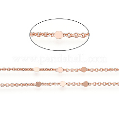 Латунные плоские круглозвенные цепи&nbsp;CHC-TAC0009-03RG