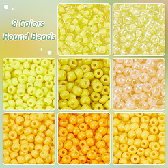 1360 Stück 8 Stile Glasperlen-Sets&nbsp;SEED-PH0002-36