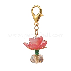 Стеклянные подвески в виде цветов&nbsp;HJEW-MZ00404