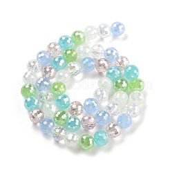 Chapelets de perles en verre électroplaqué&nbsp;X-GLAA-Z006-01B