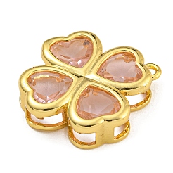 Стеклянные подвески из латуни с покрытием стойки&nbsp;KK-U035-13G