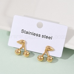 Серьги-гвоздики из нержавеющей стали 304&nbsp;EJEW-S265-03G-C