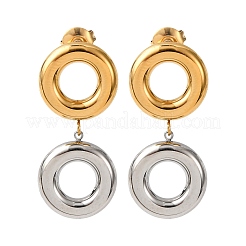 Серьги-гвоздики из нержавеющей стали 304 с эмалью&nbsp;EJEW-K315-07G