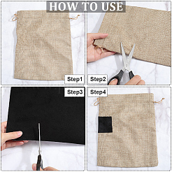 Прямоугольные самоклеящиеся бархатные заплатки&nbsp;AJEW-WH20011-11A