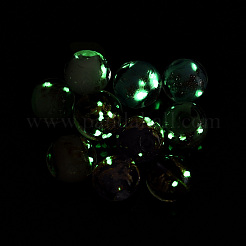 Cuentas de murano de arena dorada hecha a mano luminosa&nbsp;LAMP-N024-05B-01