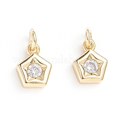Colgante micropavé cubic zirconia de latón&nbsp;X-ZIRC-G165-06G