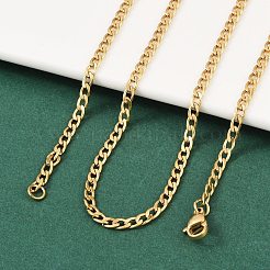 201 нержавеющая сталь панцирное ожерелье из цепочки для женщин и мужчин&nbsp;LS-NJEW-P268-A38-2X5