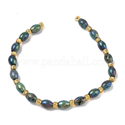 Perles de cristal de géode druzy naturelles électroplaquées&nbsp;G-G459-03B-11