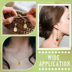 24шт 6 стиля непрозрачные подвески из смолы&nbsp;RESI-ME0001-03