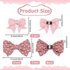 4 Stück 2 Stile Polyester-Schuhanhänger&nbsp;AJEW-PH0012-17