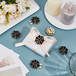 6 шт. запонки из сплава со стразами&nbsp;BUTT-MA0001-12G-02