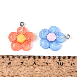 Прозрачные смоляные подвески&nbsp;RESI-N050-23P