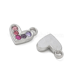 Colgantes de rhinestone de acero inoxidable 304&nbsp;SA-CBA49D2-09P