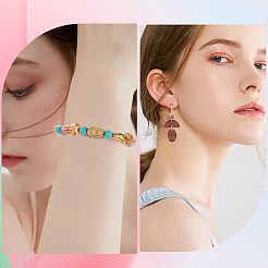 Бусины из окрашенного дерева&nbsp;WOOD-SC0001-66