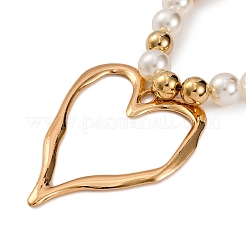 Collane di perle in lega e plastica per le donne&nbsp;NJEW-U013-06G-02