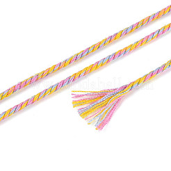 22 m lange Makramee-Baumwollkordel in Regenbogenfarben&nbsp;OCOR-T017-07M