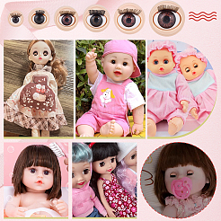 24 пара 6 стиля 3d abs кукла ремесло мультфильм подвижный глаз&nbsp;FIND-PH0028-13A