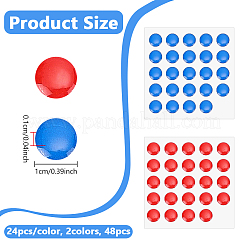 48 pieza de 2 colores de PVC para marcar agua caliente y fría para grifo&nbsp;FIND-NB0007-36