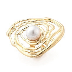 Круглые регулируемые кольца из сплава для женщин&nbsp;LS-RJEW-B108-04KCG