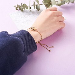 Покрытие стойки экологически чистое изготовление браслетов из латуни-цепочки&nbsp;KK-TA0007-84-RS