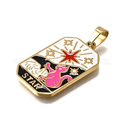 Эмалевые подвески из нержавеющей стали 304 таро&nbsp;STAS-M119-09C-G