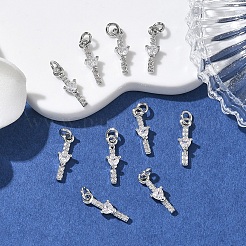 Pendentifs en laiton Shegrace sertis de micro-pavés de zircone cubique&nbsp;XGRQ3D633-513P
