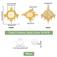 60 шт. подвески-кабошоны из сплава&nbsp;FIND-PH0005-39