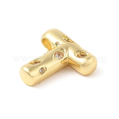 Messing Micro Pave klarer Zirkonia Anhänger&nbsp;KK-Z046-01G-T