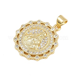 Латунные микро проложить кубического циркония подвески&nbsp;KK-P323-11H-G02