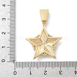 Colgante micropavé cubic zirconia de latón&nbsp;KK-F909-01G-03