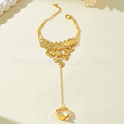 Винтажные латунные браслеты-кольца из золотых монет для женщин&nbsp;OX7781