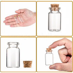 Botellas de vidrio frasco de vidrio grano contenedores&nbsp;LS-AJEW-S074-02B