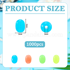 Cuentas de silicona 1000pcs&nbsp;SIL-FH0001-18B