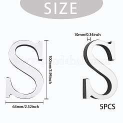 Акриловые зеркальные наклейки на стену&nbsp;DIY-CN0001-13A-S