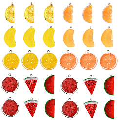 12шт 3 стиля непрозрачные подвески из смолы&nbsp;RESI-YW0003-39A