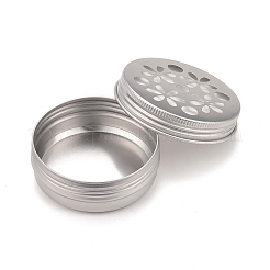 Flache runde Dosen aus Aluminium&nbsp;LS-AJEW-WH0258-141C