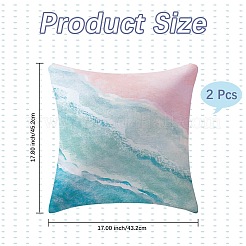 Квадратная наволочка из полиэстера&nbsp;AJEW-WH20080-67A