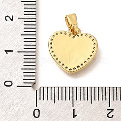 Латунные подвески с микропаве из прозрачного кубического циркония&nbsp;KK-R212-12G-01