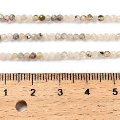 Нити бусин из натурального рутилированного кварца&nbsp;LS-G-RM2025-09-2.5mm