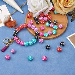 Набор для изготовления круглых силиконовых бусин wewaysmile 50 шт. 5 стиля 15 мм&nbsp;JX489A