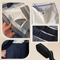 9м ткань костюмная брюк подкладка талия&nbsp;DIY-BC0015-82B