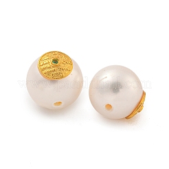 Runde natürliche Süßwasserperlen&nbsp;PEAR-K009-09G