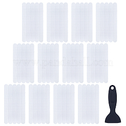 12 Beutel transparente PVC-Badewanne wasserdichte Badezimmer-Anti-Rutsch-Streifen&nbsp;AJEW-BC0010-45