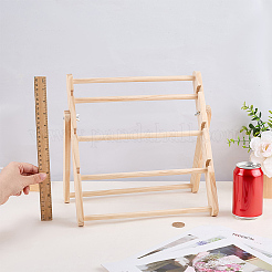 4-stufiger Armband-Organizer-Displayständer aus Holz&nbsp;ODIS-WH0043-263B
