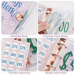 3-кольцо 4-дюймовый мини-переплет из ПВХ задача экономии&nbsp;DIY-WH0430-204B