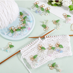 Акриловый кулон в виде цветка&nbsp;HJEW-SC00085