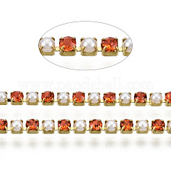 Messing Strass Strassketten&nbsp;CHC-N017-001A-A04