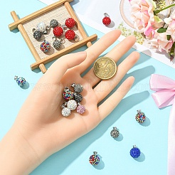 10 шт. подвески из полимерной глины ручной работы со стразами&nbsp;RB-YW0001-29A