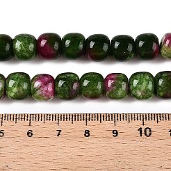 Chapelets de perles en jade blanc naturel teinté&nbsp;G-T138-D22